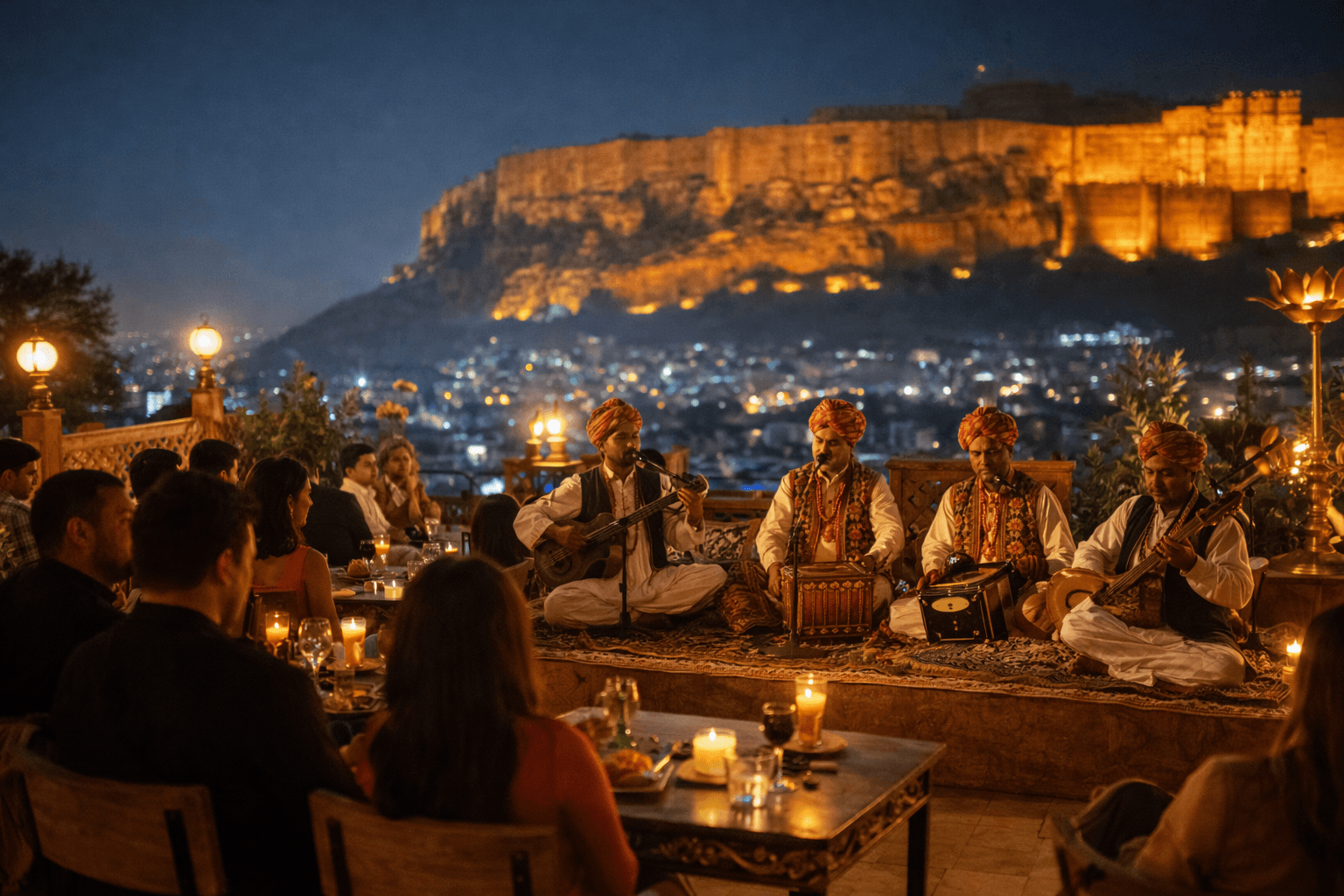 Atmospheric venue with live music