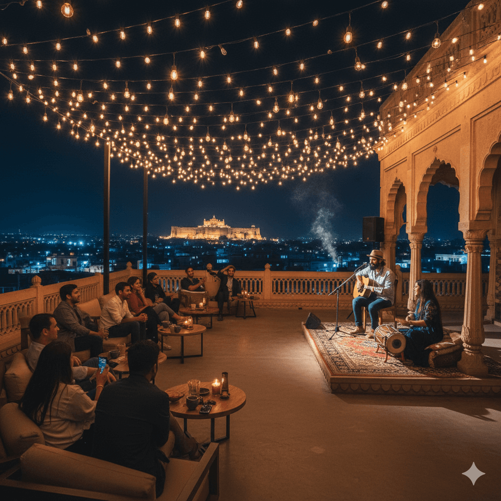 Atmospheric venue with live music