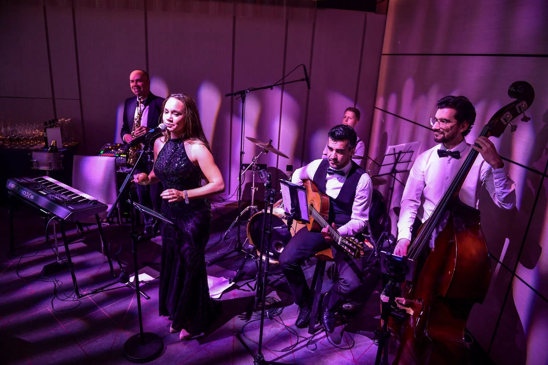 Atmospheric venue with live music