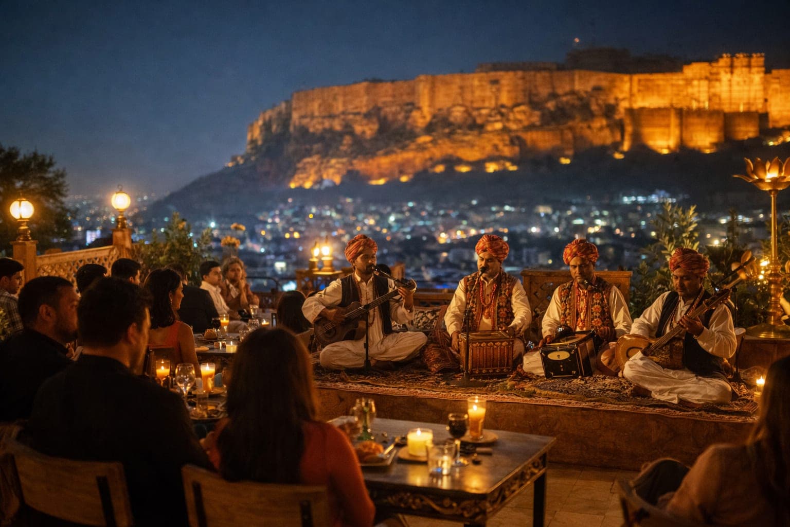 Atmospheric venue with live music